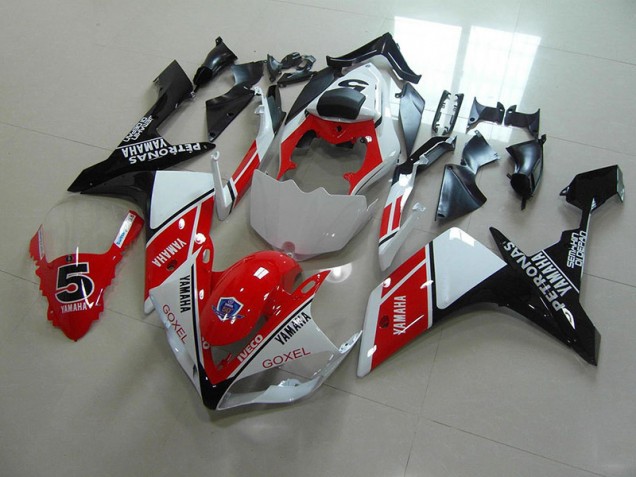 Carénage Yamaha R1 07-08 - Rouge Blanc Décalque Carénage Yamaha R1 07-08 - Rouge Blanc Décalque