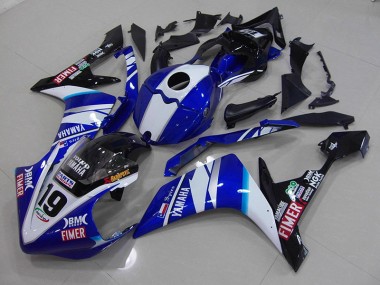 Carénage Yamaha R1 07-08 - Blanc Bleu en Ligne