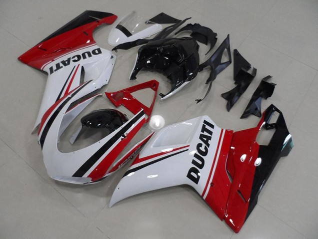 Carénage Ducati 848 1098 1198 07-14 - Rouge Blanc Noir Carénage Ducati 848 1098 1198 07-14 - Rouge Blanc Noir