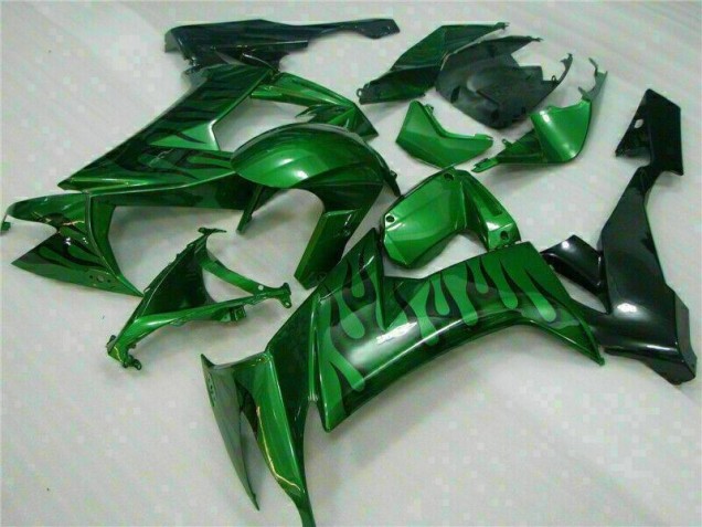 Carénage Kawasaki ZX10R 08-10 - Vert Flamme