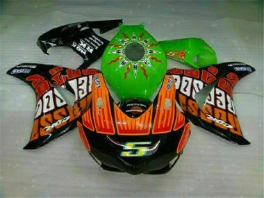 Carénage Honda CBR 1000 RR 08-11 - Vert Orange en Ligne