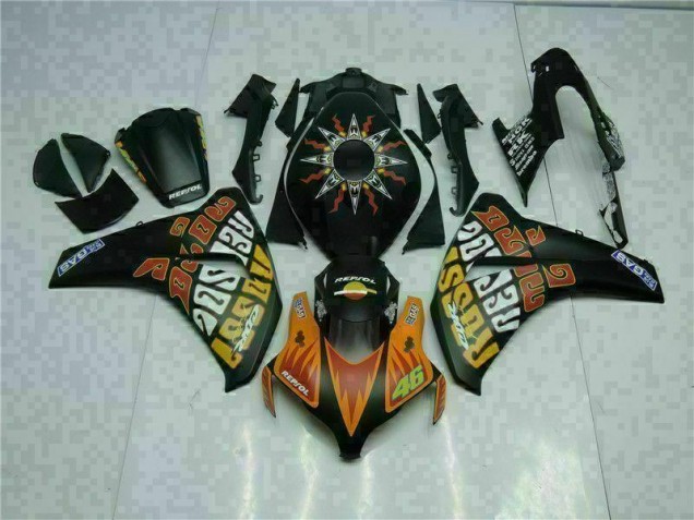 Carénage Honda CBR 1000 RR 08-11 - Orange Noir