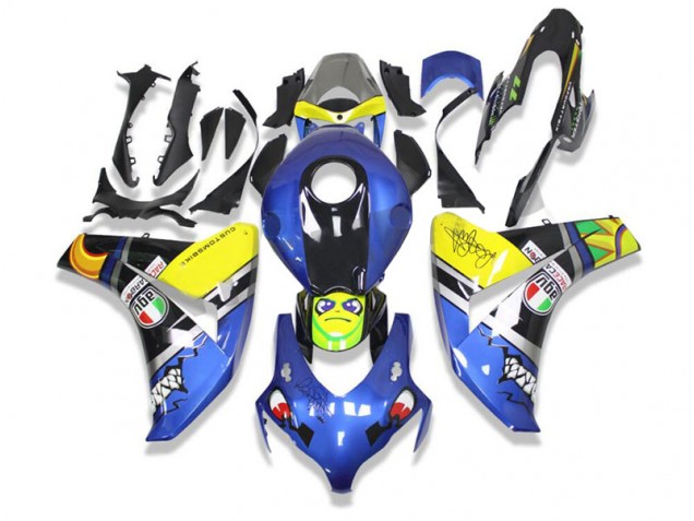 Carénage Honda CBR 1000 RR 08-11 - Bleu Requin