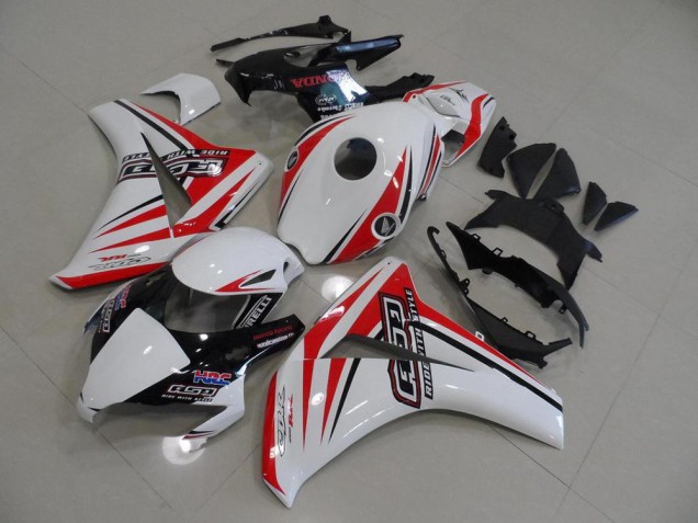 Carénage Honda CBR 1000 RR 08-11 - Blanc Rouge HRC