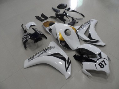 Carénage Honda CBR 1000 RR 08-11 - Noir et Blanc et Or en Ligne