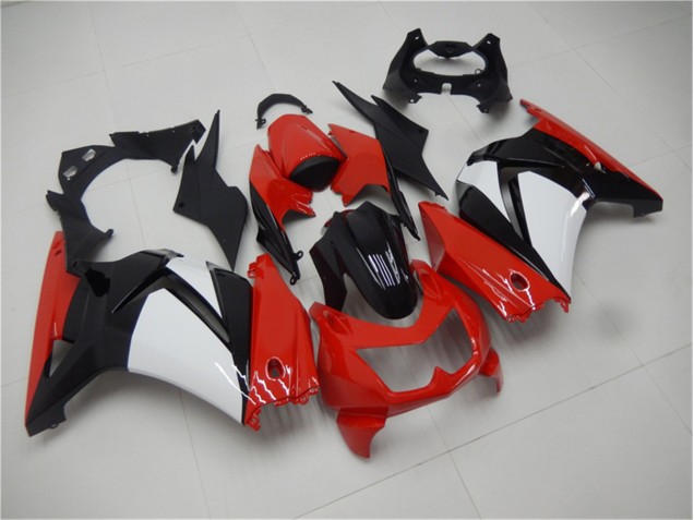 Carénage Kawasaki EX250 08-12 - Rouge Noir Blanc