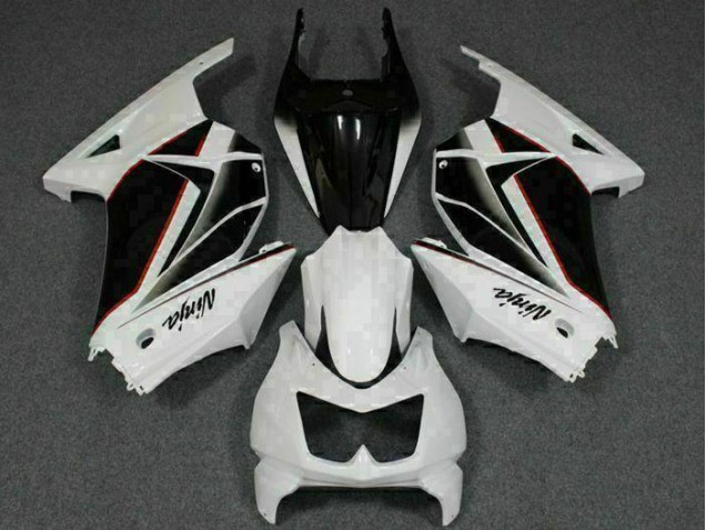 Carénages Kawasaki EX250 08-12 - Blanc Noir Ninja