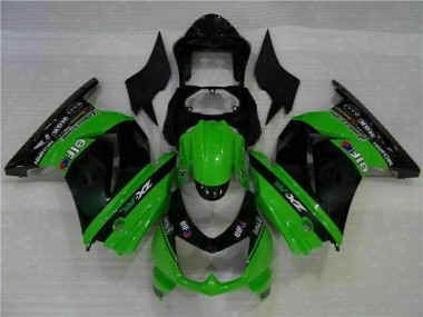 Carrosserie Kawasaki EX250 08-12 - Noir Vert en Ligne