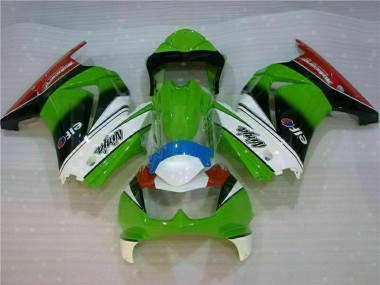 Carénage Kawasaki EX250 08-12 - Blanc Vert Noir Ninja en Ligne