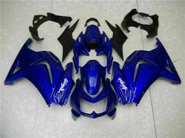Carénages Kawasaki EX250 08-12 - Bleu Noir Blanc Ninja en Ligne