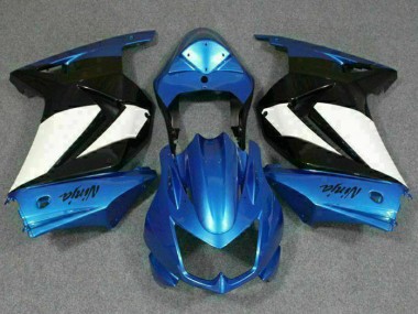 Carénages Kawasaki EX250 08-12 - Bleu Blanc Noir Ninja en Ligne