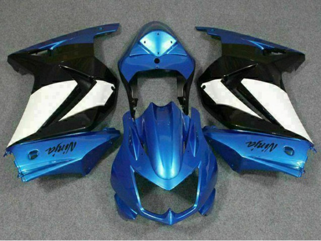 Carénages Kawasaki EX250 08-12 - Bleu Blanc Noir Ninja