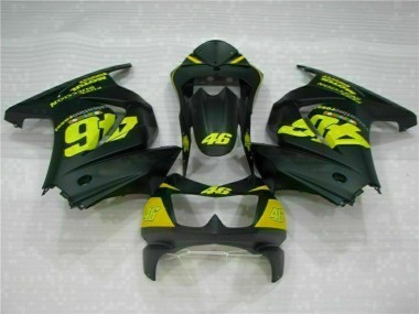 Carénage Kawasaki EX250 08-12 - Noir Jaune 46 en Ligne