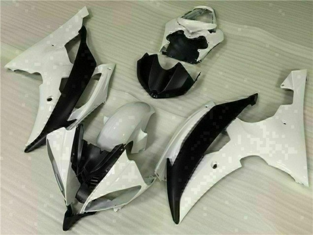 Kit Carénages & Plastique Yamaha R6 08-16 - Blanc Noir Kit Carénages & Plastique Yamaha R6 08-16 - Blanc Noir