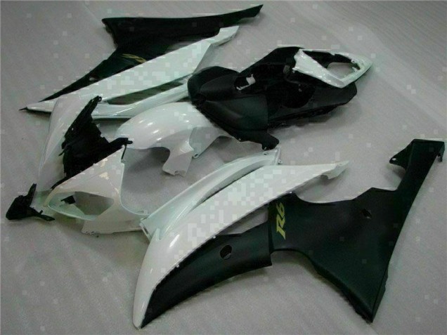 Carénages Yamaha R6 08-16 - Blanc Noir Carénages Yamaha R6 08-16 - Blanc Noir