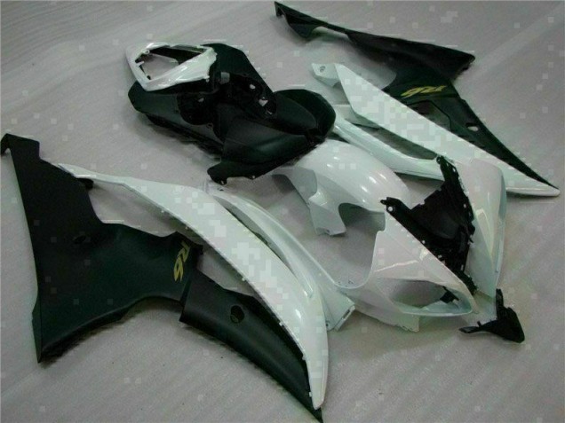 Carénages Yamaha R6 08-16 - Blanc Noir Carénages Yamaha R6 08-16 - Blanc Noir