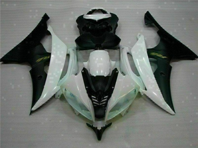 Carénages Yamaha R6 08-16 - Blanc Noir Carénages Yamaha R6 08-16 - Blanc Noir