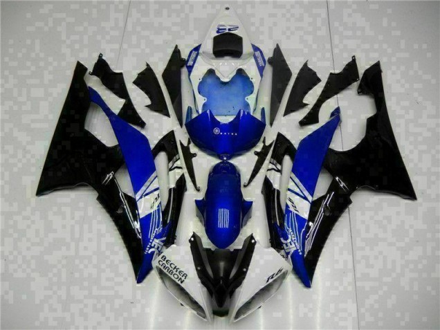 Kit Carénages Complet Yamaha R6 08-16 - Bleu Noir Kit Carénages Complet Yamaha R6 08-16 - Bleu Noir