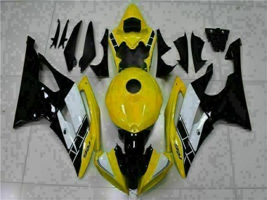 Carrosserie Yamaha R6 08-16 - Jaune Noir en Ligne