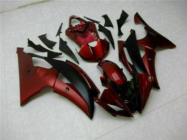 Kit Carénages Complet Yamaha R6 08-16 - Rouge Noir Kit Carénages Complet Yamaha R6 08-16 - Rouge Noir