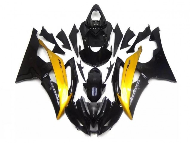 Carénage Yamaha R6 08-16 - Noir Or Carénage Yamaha R6 08-16 - Noir Or