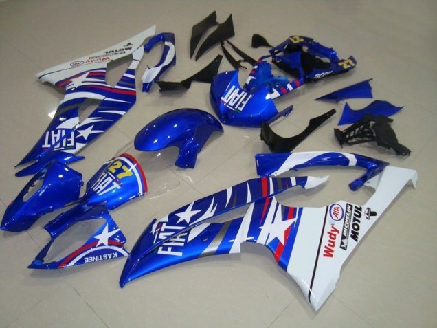 Carénage Yamaha R6 08-16 - Bleu Blanc Fiat 27 Rouge Wudy Carénage Yamaha R6 08-16 - Bleu Blanc Fiat 27 Rouge Wudy