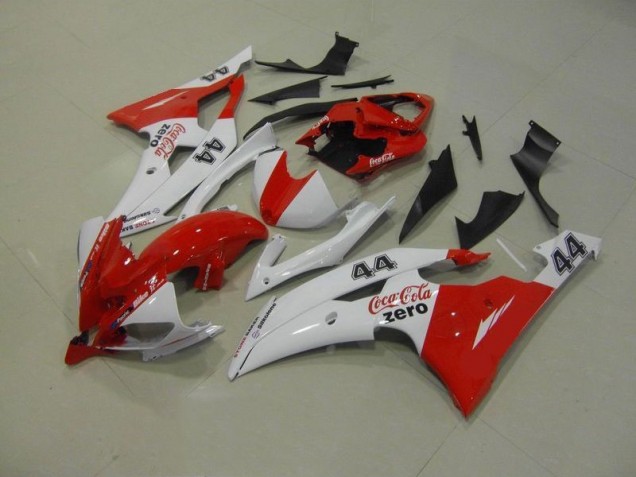 Carénage Yamaha R6 08-16 - Blanc Rouge Coca Cola Zero 44 Carénage Yamaha R6 08-16 - Blanc Rouge Coca Cola Zero 44