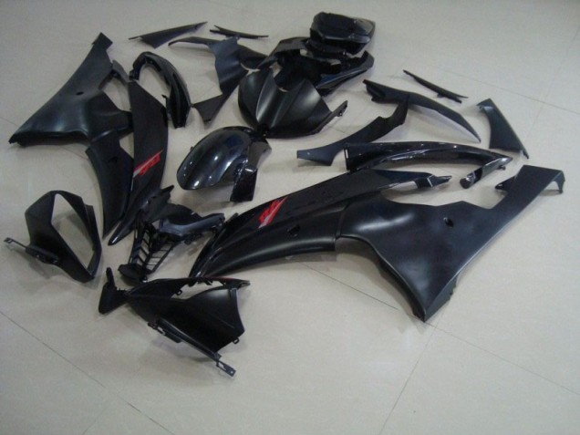 Carénage Yamaha R6 08-16 - Noir Mat Noir Brillant Carénage Yamaha R6 08-16 - Noir Mat Noir Brillant