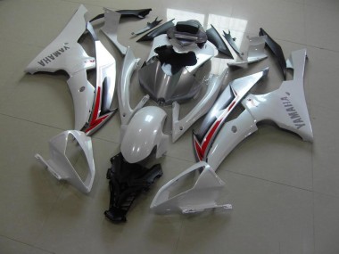 Carénage Yamaha R6 08-16 - Blanc Nacré Argent en Ligne