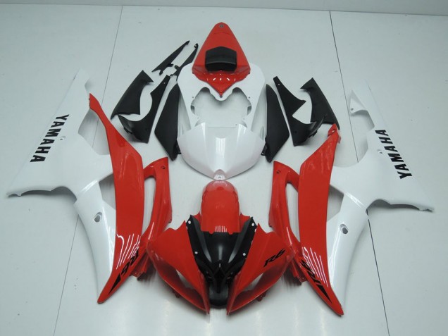 Carénage Yamaha R6 08-16 - Rouge et Blanc Nacré Carénage Yamaha R6 08-16 - Rouge et Blanc Nacré