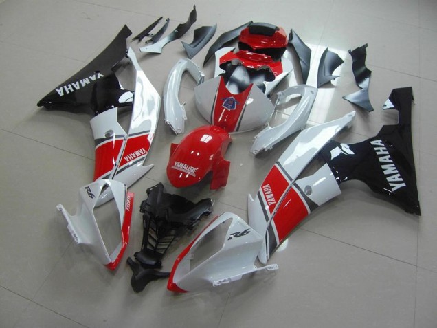 Carénage Yamaha R6 08-16 - Rouge Blanc Noir Carénage Yamaha R6 08-16 - Rouge Blanc Noir