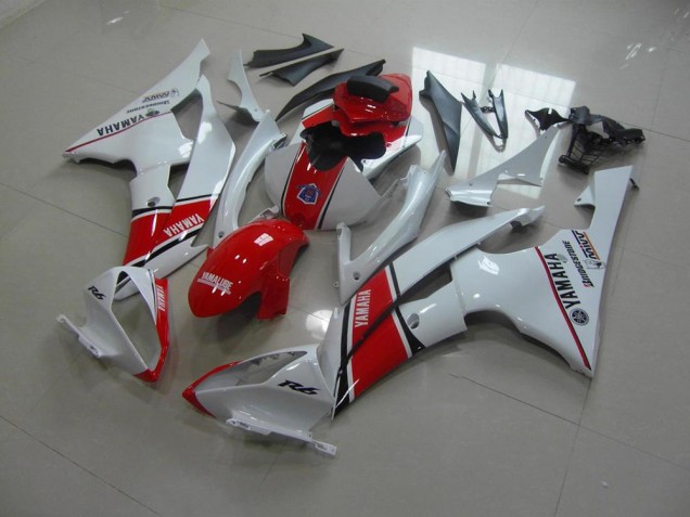 Carénage Yamaha R6 08-16 - Blanc Rouge Style OEM Carénage Yamaha R6 08-16 - Blanc Rouge Style OEM