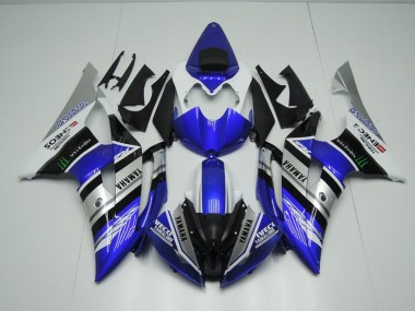 Carénage Yamaha R6 08-16 - Bleu Blanc ENEOS Monster en Ligne