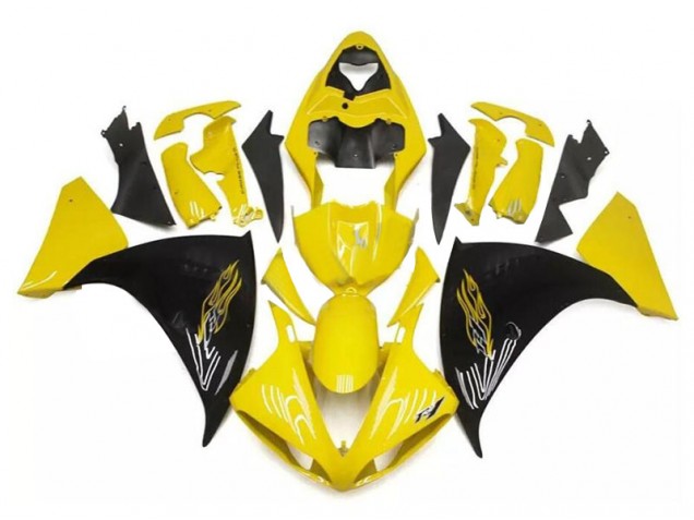 Carénage Yamaha R1 09-11 - Jaune Noir Carénage Yamaha R1 09-11 - Jaune Noir