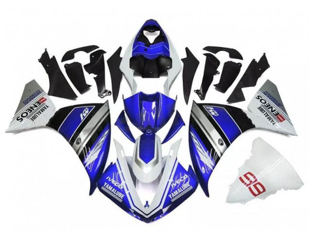 Carénage Yamaha R1 09-11 - Blanc Bleu Argent Carénage Yamaha R1 09-11 - Blanc Bleu Argent