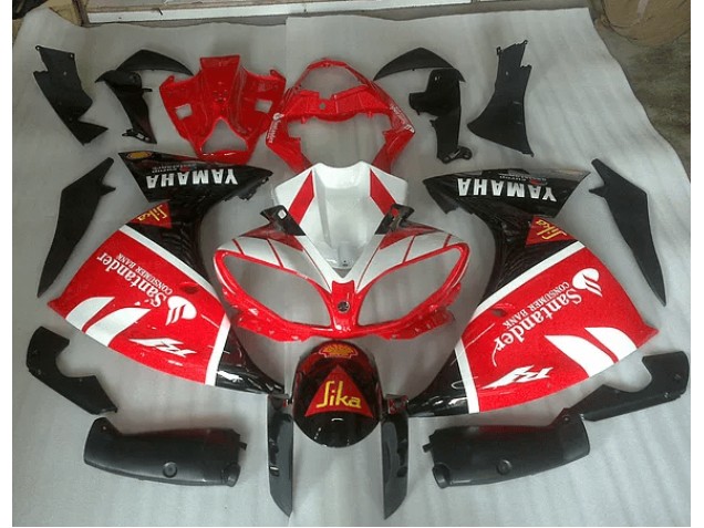 Carénage Yamaha R1 09-11 - Rouge Blanc et Noir Graphique