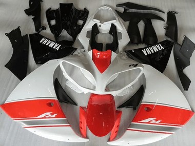 Carénage Yamaha R1 09-11 - Racy Rouge Blanc Noir en Ligne