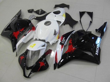 Carénage Honda CBR 600 RR 09-12 - Noir Rouge Blanc en Ligne