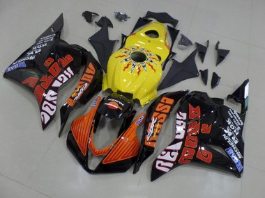Carénage Honda CBR 600 RR 09-12 - Jaune Rossi Courses en Ligne