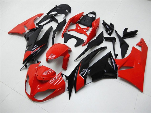 Carénage Kawasaki ZX6R 09-12 - Rouge Noir