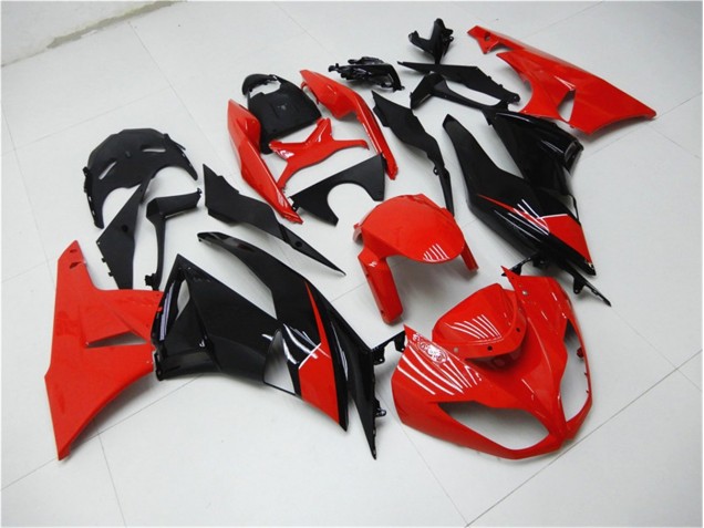 Carénage Kawasaki ZX6R 09-12 - Rouge Noir