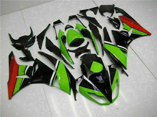 Carénage Kawasaki ZX6R 09-12 - Noir Vert Rouge Carénage Kawasaki ZX6R 09-12 - Noir Vert Rouge