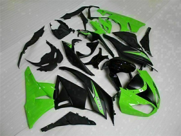 Carénage Kawasaki ZX6R 09-12 - Noir Vert 636