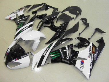 Carénage Kawasaki ZX6R 09-12 - Blanc Monster en Ligne