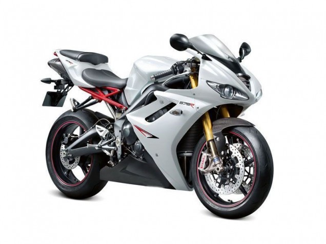 Carénage Triumph Daytona 675 Triple 09-12 - Blanc Nacré Noir Carénage Triumph Daytona 675 Triple 09-12 - Blanc Nacré Noir