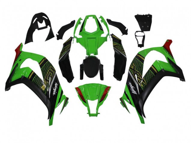 Carénages Kawasaki ZX10R 11-15 - Vert Noir
