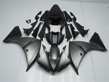 Carénage Yamaha R1 12-14 - Matte Gris Noir en Ligne