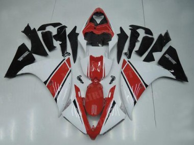 Carénage Yamaha R1 12-14 - Blanc Rouge Noir en Ligne