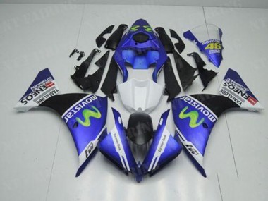Carénage Yamaha R1 12-14 - Bleu Blanc Noir en Ligne