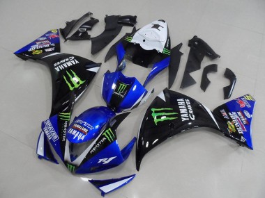 Carénages Yamaha R1 12-14 - Bleu Noir Monster en Ligne